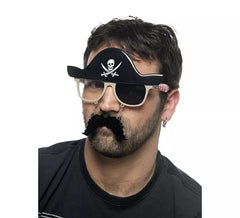 Pirate Glasses with Mustache and Hat