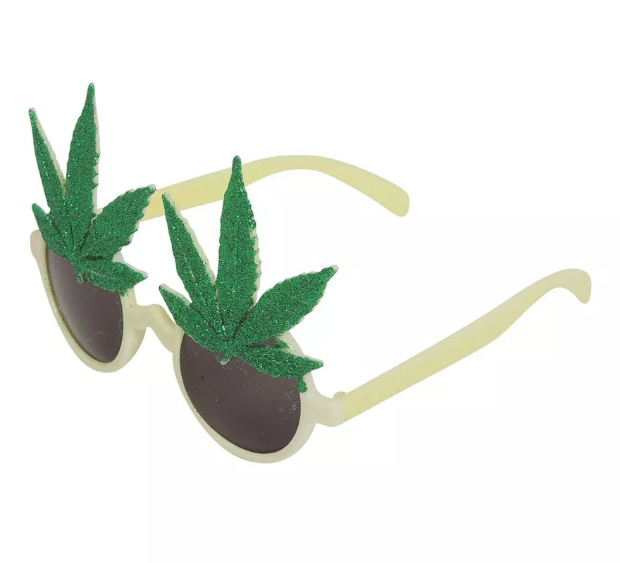 Gafas de Rastafari con hojas de Marihuana
