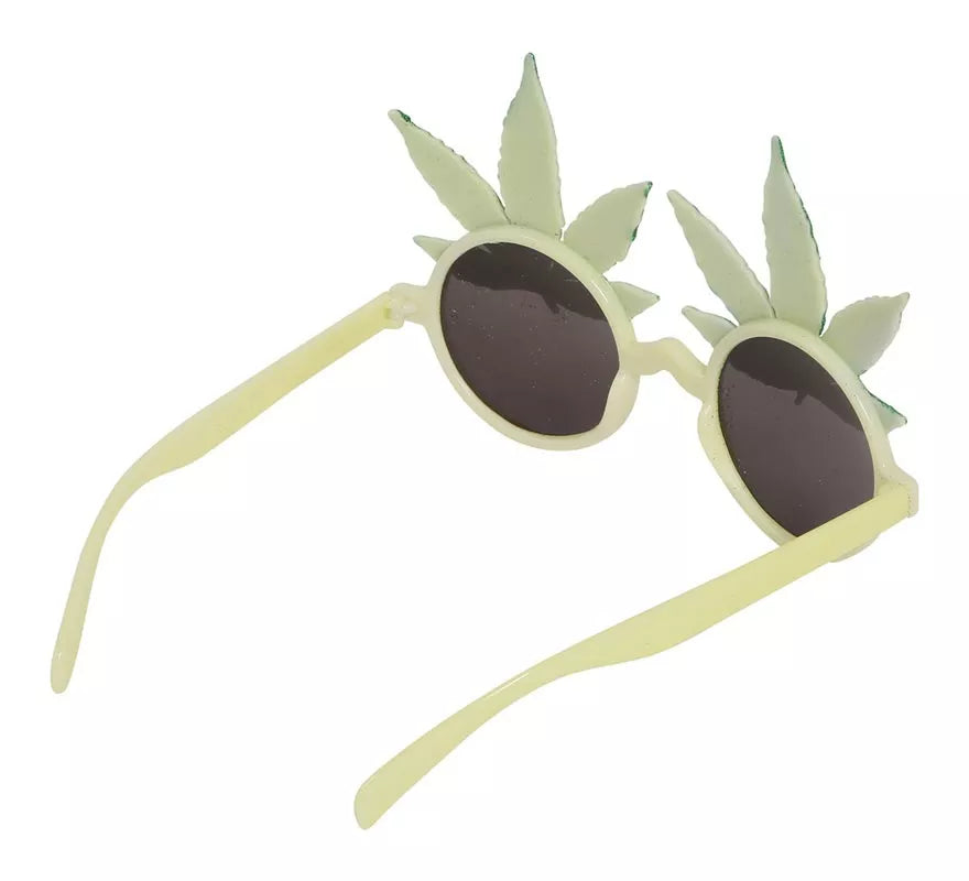 Gafas de Rastafari con hojas de Marihuana
