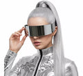 Gafas de Robot Futuristas plateadas