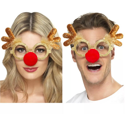 Gafas de Rodolfo el Reno para Navidad