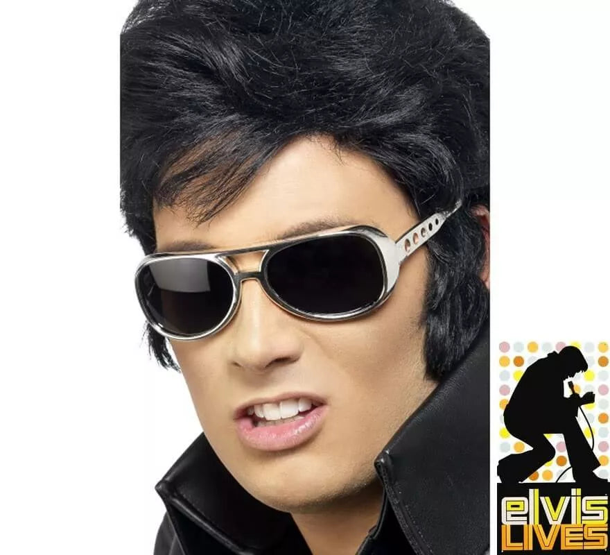 Translation missing: en.Gafas de Sol auténticas de Elvis Presley montura Plateada