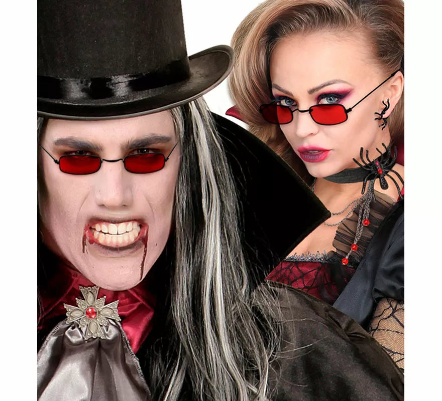 Gafas de Vampiro rojas