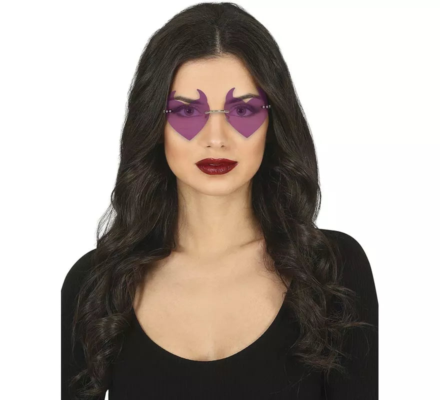 Gafas Demonio lila