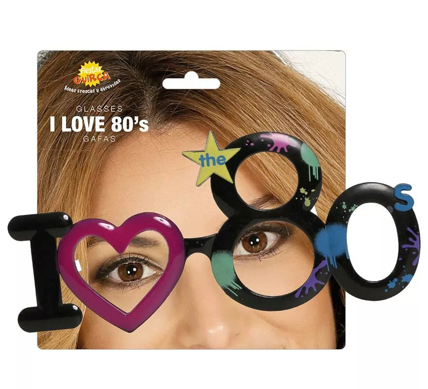 Gafas Divertidas I Love 80