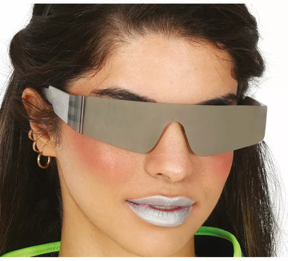 Gafas Espejo del futuro gris adulto
