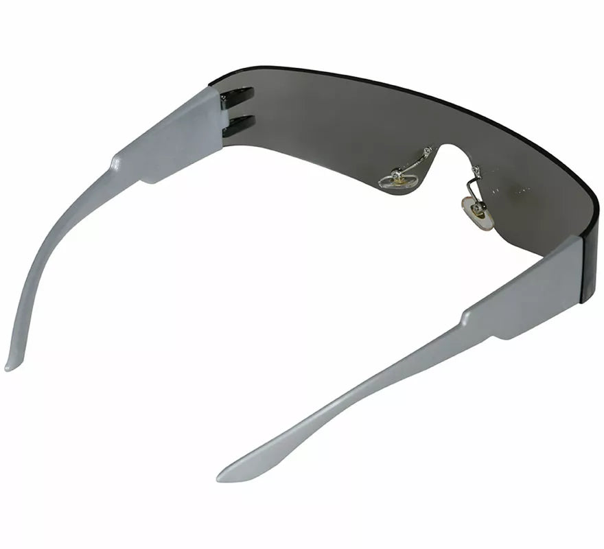 Gafas Espejo del futuro gris adulto