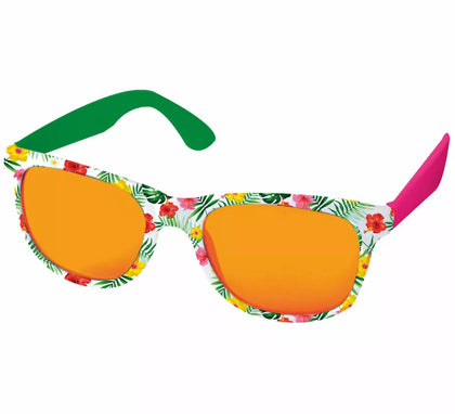 Gafas Exóticas Tropicales naranja adulto
