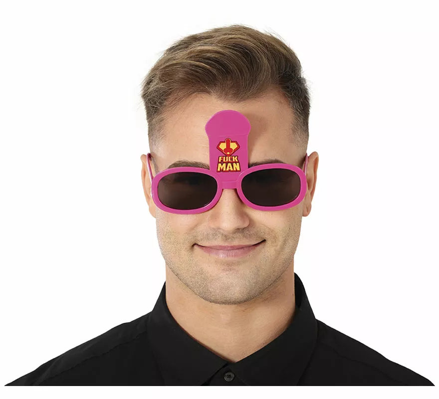 Translation missing: en.Gafas Fuckman rosa adulto