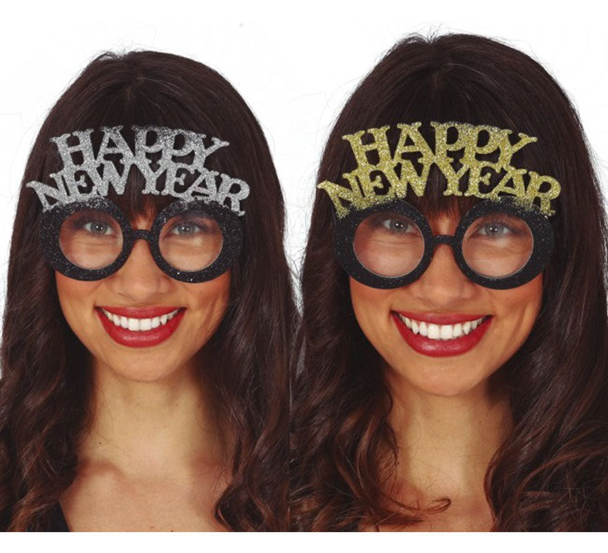 Translation missing: en.Gafas 'Happy New Year' Plata y Oro Surtido