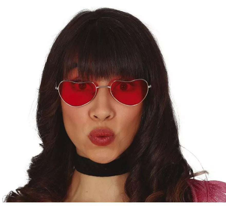 Translation missing: en.Gafas Hippie de Corazones Rojos
