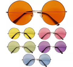 Hippie 70s glasses in assorted colors