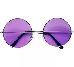 Hippie glasses from the 70s in various colors