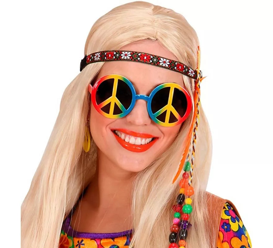 Gafas Hippies de la Paz multicolores