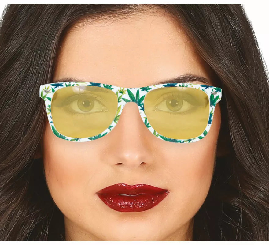 Translation missing: en.Gafas Marihuana amarillas adulto
