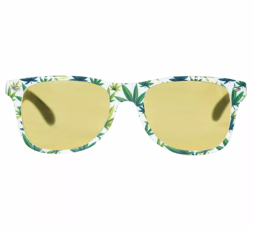 Translation missing: en.Gafas Marihuana amarillas adulto