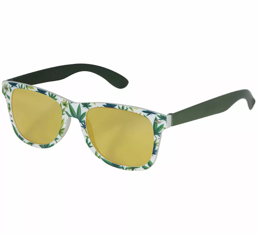 Translation missing: en.Gafas Marihuana amarillas adulto