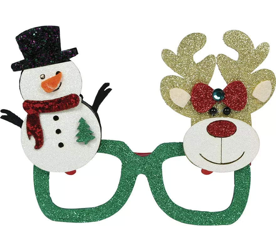 Translation missing: en.Gafas Navideñas de Muñeco de Nieve y Reno
