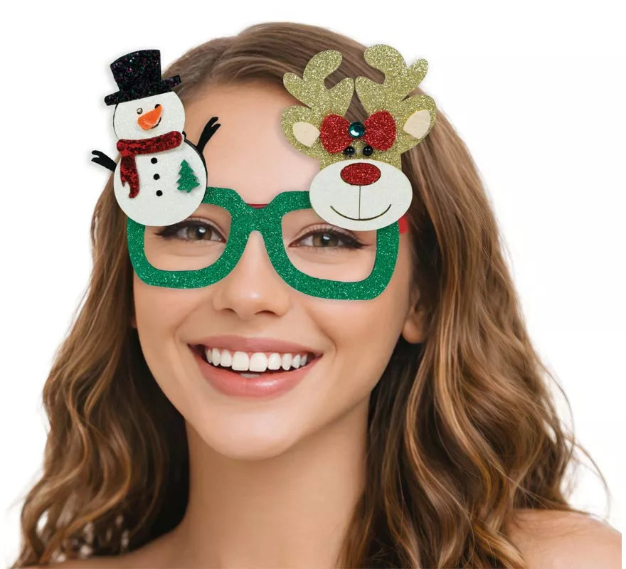 Translation missing: en.Gafas Navideñas de Muñeco de Nieve y Reno