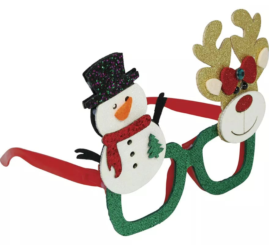 Translation missing: en.Gafas Navideñas de Muñeco de Nieve y Reno