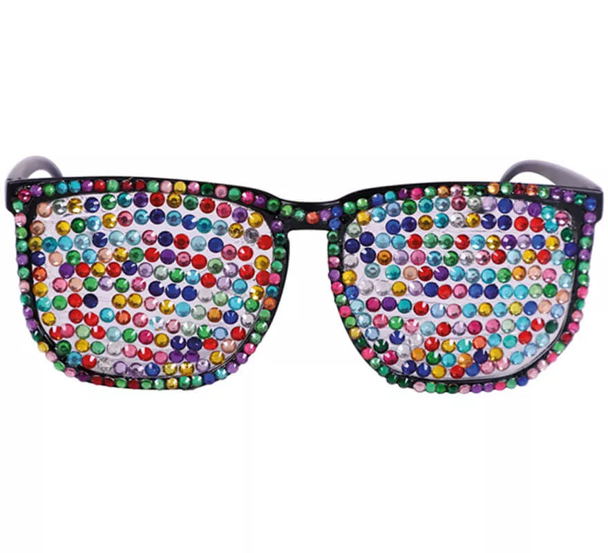 Translation missing: en.Gafas Negras con Brillantes Multicolor