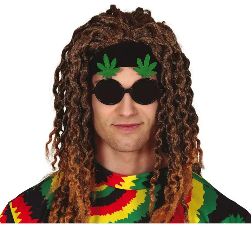 Translation missing: en.Gafas Negras con Hojas de Marihuana