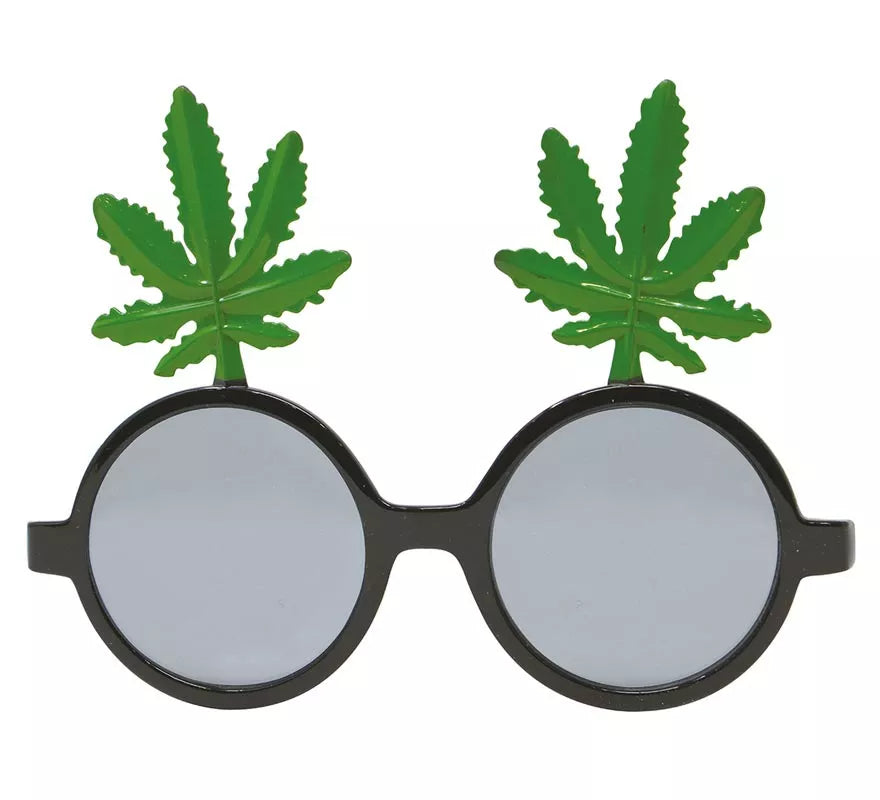 Translation missing: en.Gafas Negras con Hojas de Marihuana