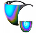 Gafas o Pantalla Facial Lente de Espejo azul-violeta