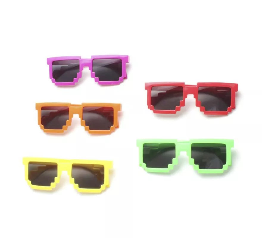Translation missing: en.Gafas oscuras Pixeles en colores surtidos adulto