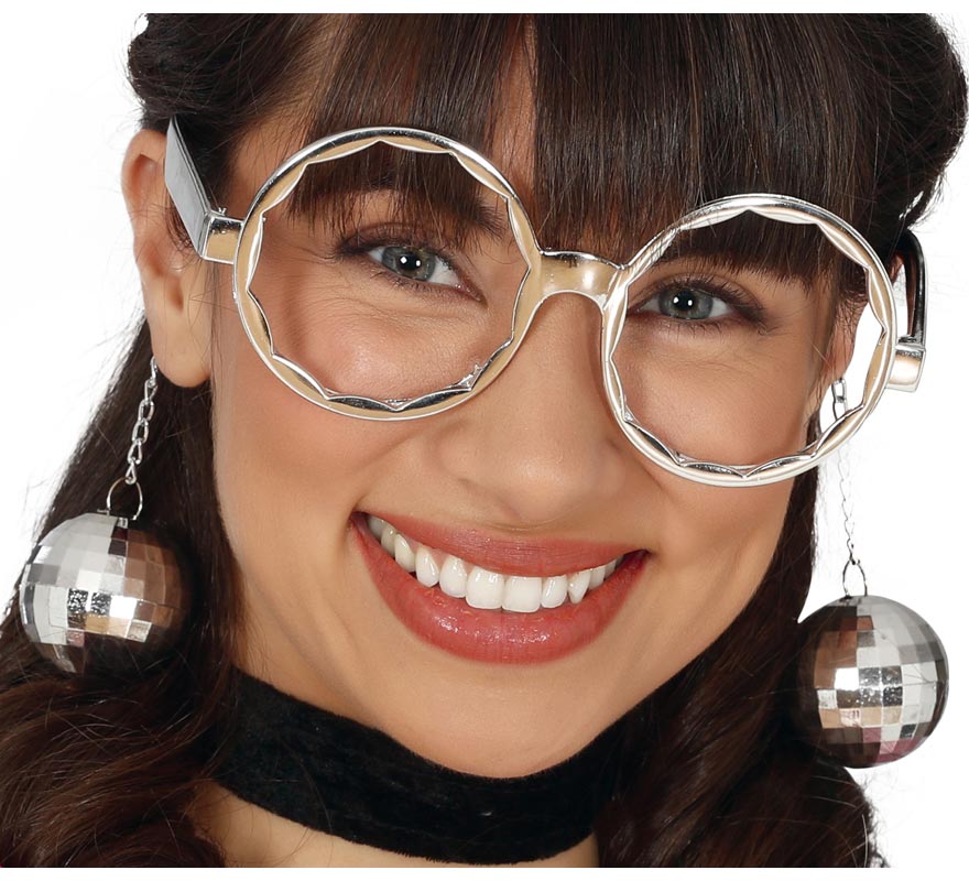 Translation missing: en.Gafas Plateadas Grandes con Bolas
