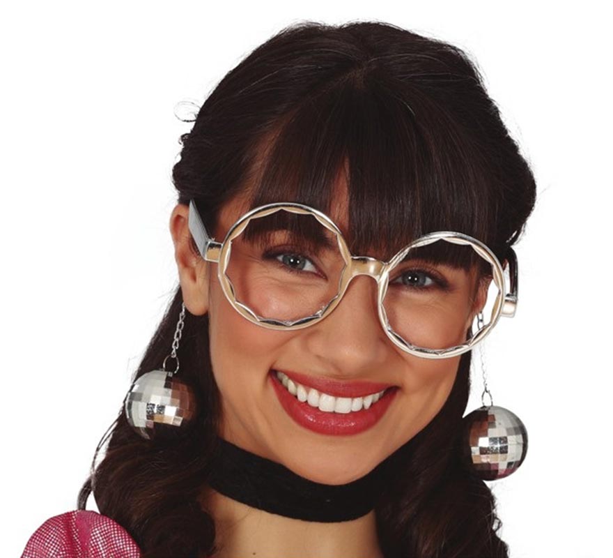 Translation missing: en.Gafas Plateadas Grandes con Bolas