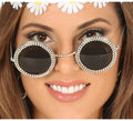 Gafas Redondas con Brillantes