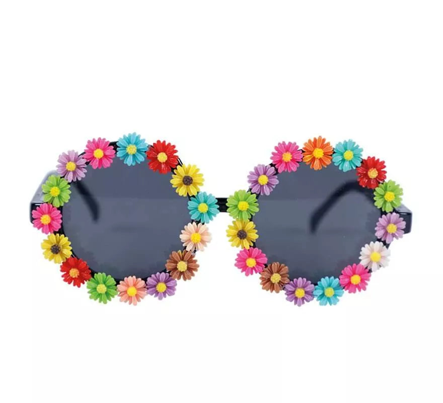 Gafas Redondas con Flores