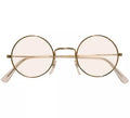 Gafas Redondas Doradas con Cristales