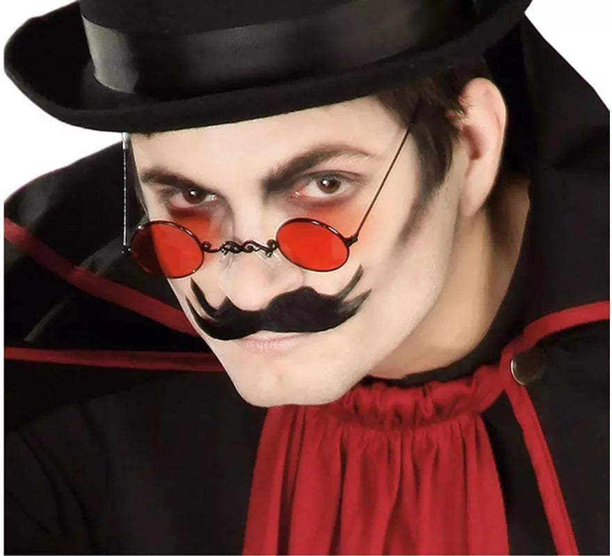 Gafas rojas circulares de Vampiro
