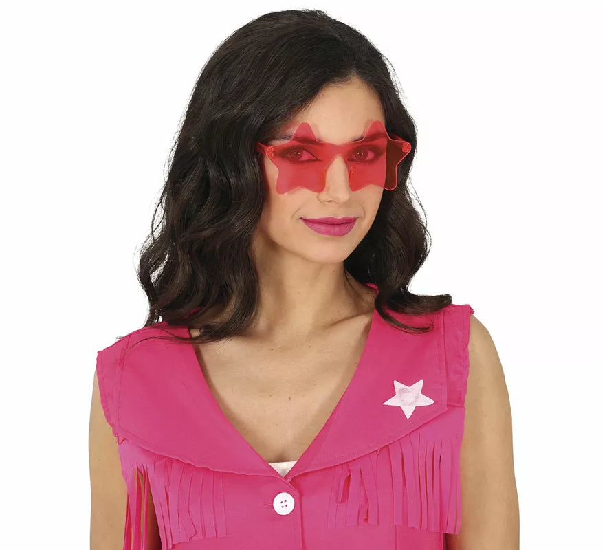 Gafas rosa Estrellas, adulto