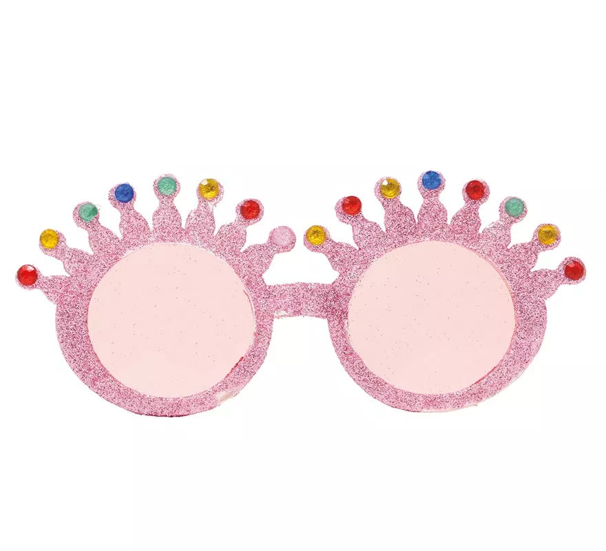 Gafas Rosas con Glitter