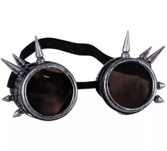 Steampunk Bronze Goggles with Spikes