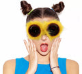 Gafas Steampunk con Pelo amarillo