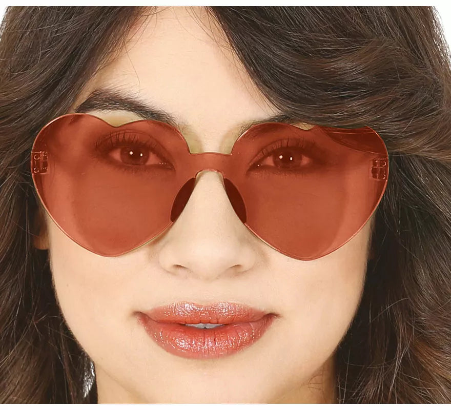 Translation missing: en.Gafas Transparentes de Corazón rojo