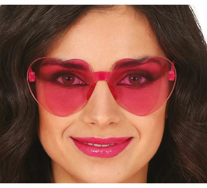 Translation missing: en.Gafas Transparentes de Corazón rosa