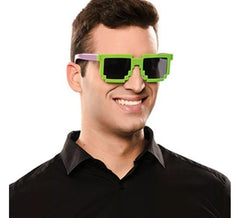 Green Pixelated Glasses