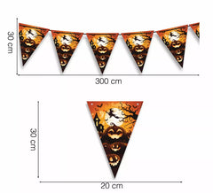 Paper Pumpkin Pennant 300 cm 19X27 cm