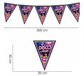 Gallardete Disco Fever Papel de 300 cm 20x30 cm