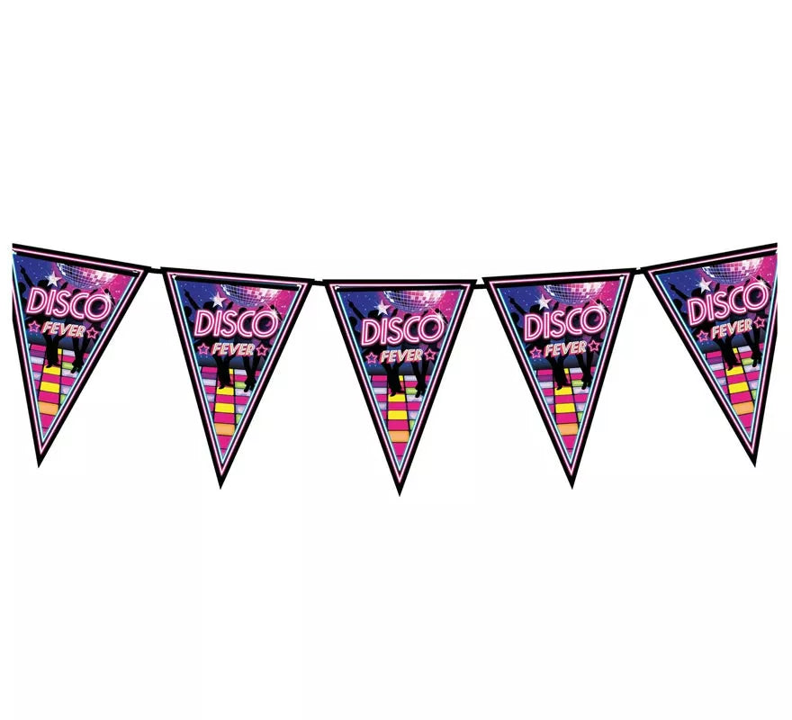 Gallardete Disco Fever Papel de 300 cm 20x30 cm