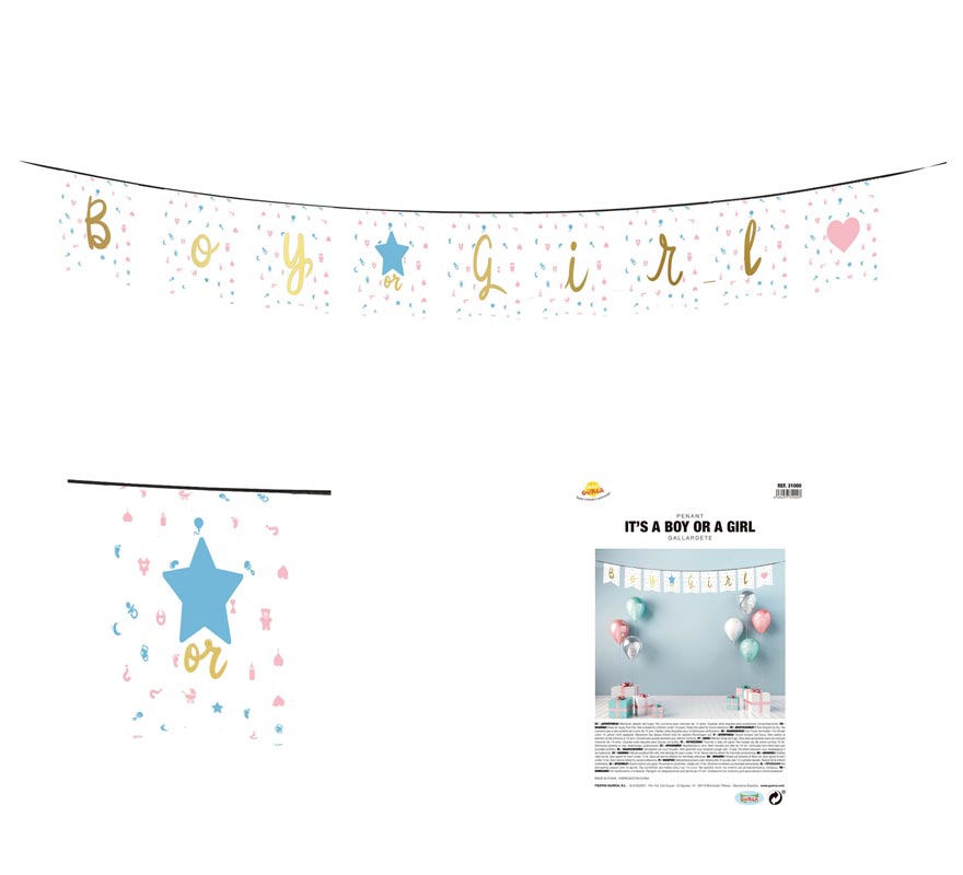 Translation missing: en.Gallardete It's a Boy or a Girl de 220 cm
