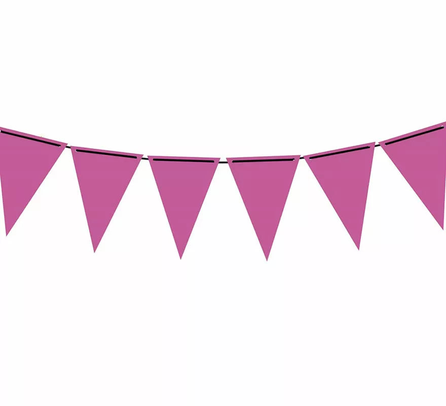 Translation missing: en.Gallardete Neón Fucsia de Papel de 300 cm 19X27 cm