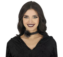 Black rose choker