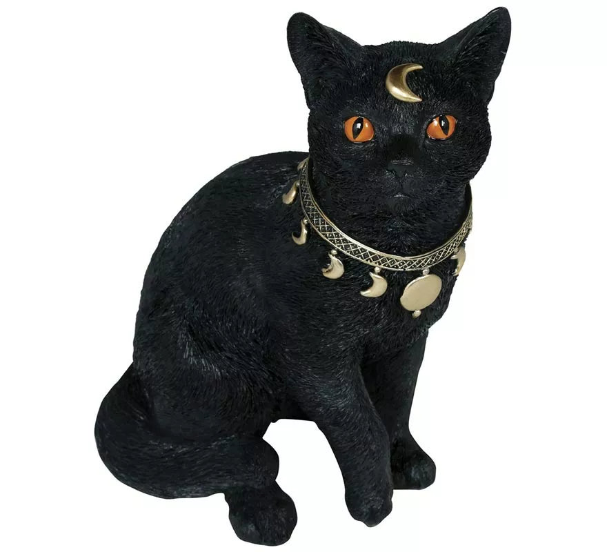 Gato negro de Resina de 28x23 cm