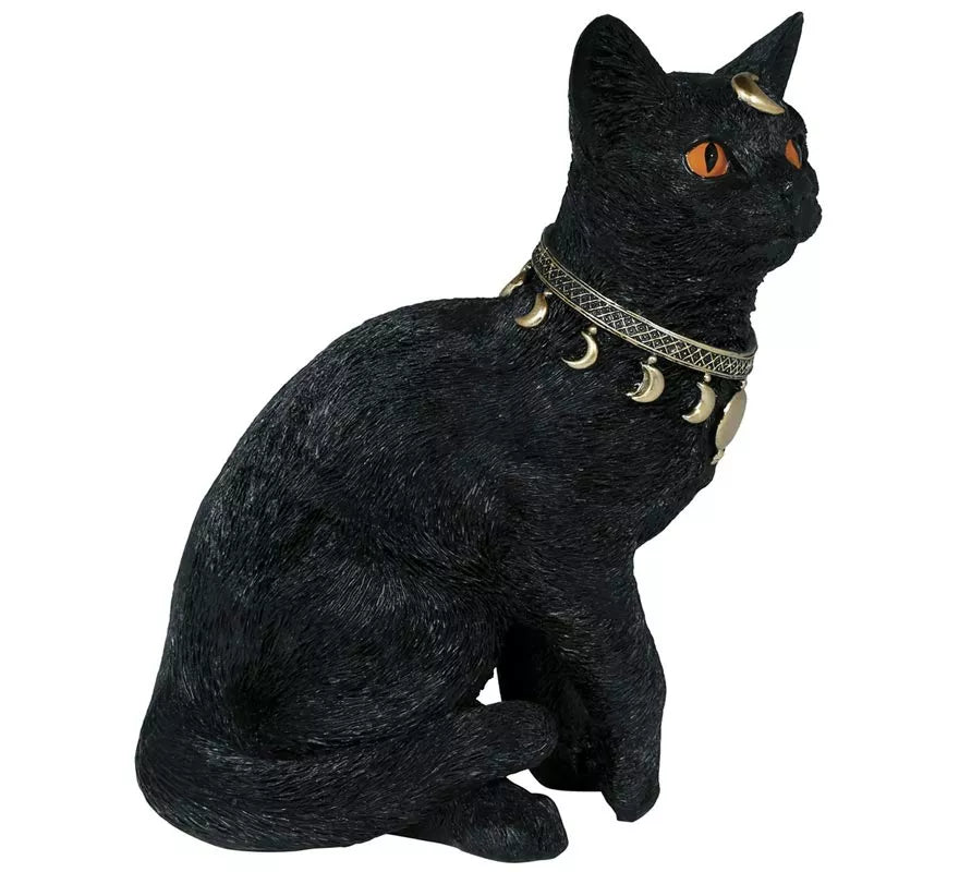 Translation missing: en.Gato negro de Resina de 28x23 cm
